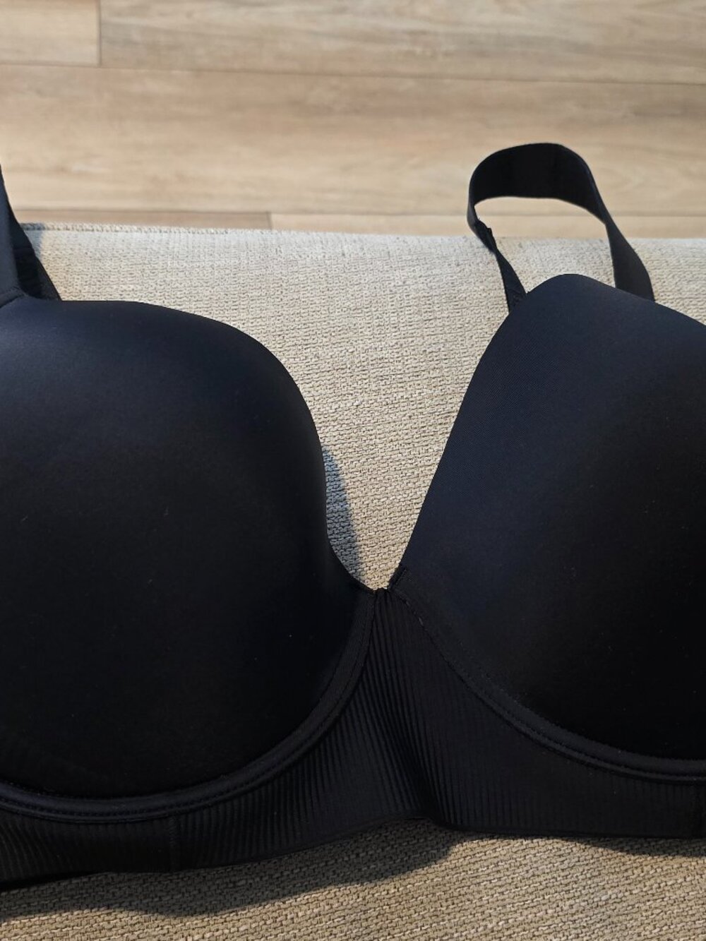 Nautica Bra Size 40DD Black Underwire Full Coverage Adjustable Straps Lined NWOT